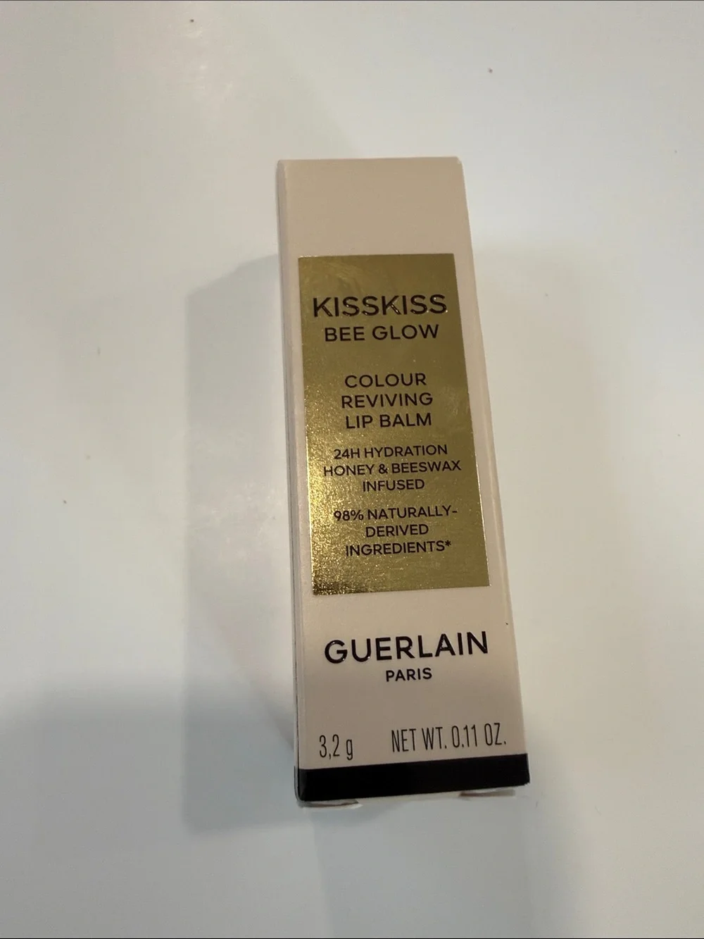 Guerlain Paris Kisskiss Bee Glow Lip Balm #258 Rose Glow NWT